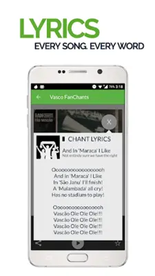 FanChants Vasco Fans Songs & Chants android App screenshot 4